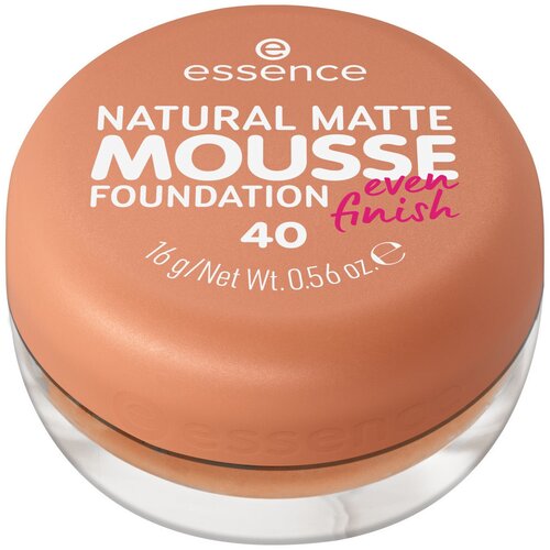 Essence Pudri &amp;amp; podlage Natural Matte Mousse Foundation - 40 Rumena Slike