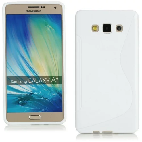  Gumijasti / gel etui S-Line za Samsung Galaxy A7 - beli