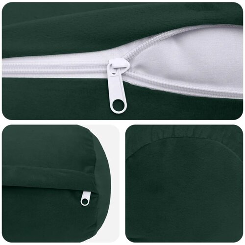  Presvlaka za jastuk 2 pcs HEERLEN Tamnozelena &amp;Oslash; 15 x 40 cm - Tamnozelena &amp;Oslash; 15 x 40 cm 2 Slike