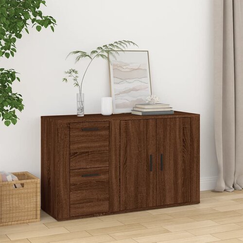 vidaXL Komoda boja Smeđi hrasta 100x33x59,5 cm od konstruiranog drva Cijene