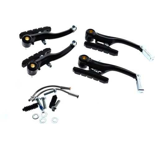 CHAOYANG kočnica - komplet kle&amp;scaron;ta v-brake alu logan crni 935ae ( 151047 ) Slike