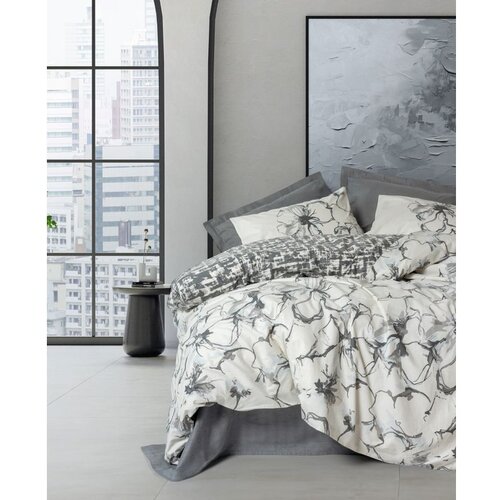  hilaris - anthracite anthracite ranforce single xxl quilt cover set (de) Cene