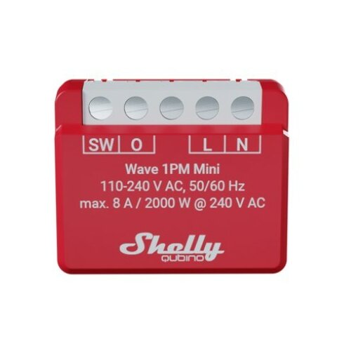 Shelly Qubino Wave 1PM Mini Z-Wave measuring-switching actuator Red Cijene