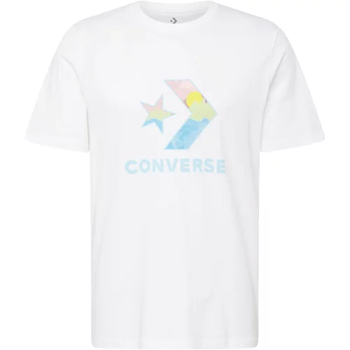 Converse Majica 'FILL LANDSCAPE' svetlo modra / rumena / roza / bela