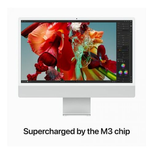 Apple 24" iMac with M3 Chip (Silver) M3 8-Core CPU 16GB Unified RAM | 512GB SSD 10-Core GPU | 16-Core Neural 24" 4480 x 2520 Cene