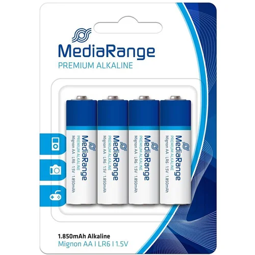 Baterija MEDIARANGE,1,5V AA 4/1,ALKALNA 049921,LR-6 MRBAT104