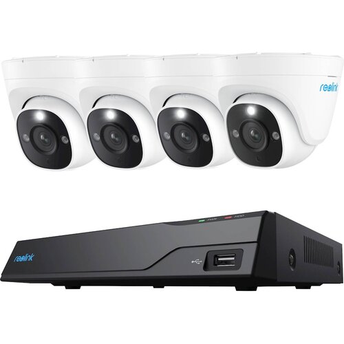 Reolink NVR snimač NVS8-12MD4, 4K, 12MP, 8 kanalni, 2TB HDD, Crni + 4x Sigurnosne kamere, PoE, Bijela Cene