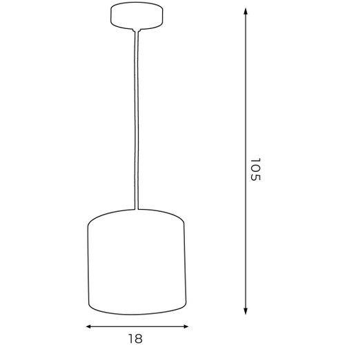  Luster na sajli ARDEN 1xE27/60W/230V preč. 18 cm crna/zlatna Slike