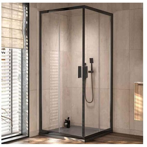 Kolpa San KOLPA-SAN kotna tu&scaron; kabina Venus Q 90 B/2, črna, 90x90x200 cm, 661190 Cene