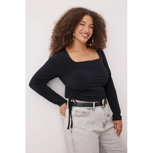 Trendyol Ženska bluza Tbbaw25Af00041, Crna Cene