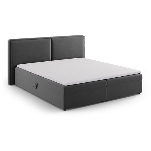 Cosmopolitan Design Temno siva boxspring postelja s prostorom za shranjevanje 160x200 cm Arendal &amp;ndash; Slike