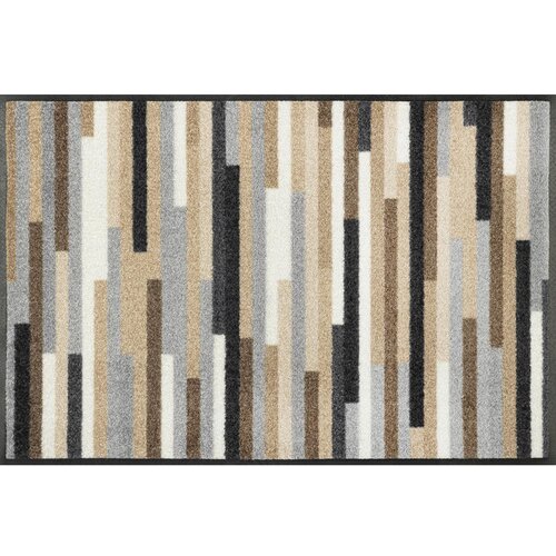 wash+dry PREDPRAŽNIK Mikado Stripes 50/75 cm potiskano rjava, siva, bež Cene