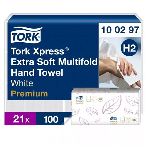 TORK Papirni ubrus M složivi H2, Dvoslojni, 21 pakovanje Slike