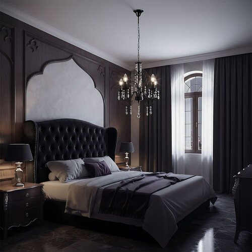 Toolight Elegantni Luster EBT010-5CP BLACK Slike