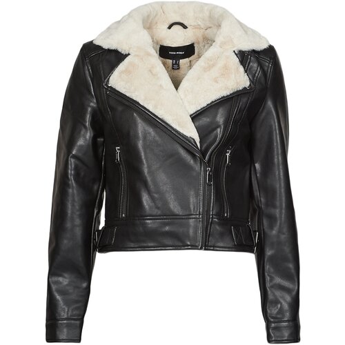 Vero Moda Usnjene jakne &amp;amp; Sintetične jakne VMHAILEY Črna Slike