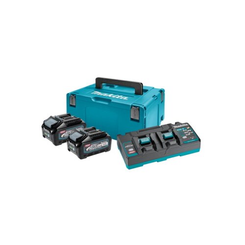 makita set punjač i 2 baterije xgt u makpac koferu DC40RB,BL4040x2 191U00-8 Slike