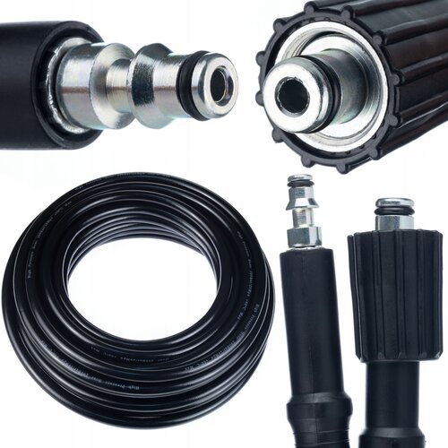 Rosfix M22-QC Visokotlačna Cev 30 m &amp;ndash; Quick Connect, Najlon Oplet, 200 Bar | Nadomestni Del za visokotlačni čistilnik Lavor Več Modelov, (5000356641) Slike