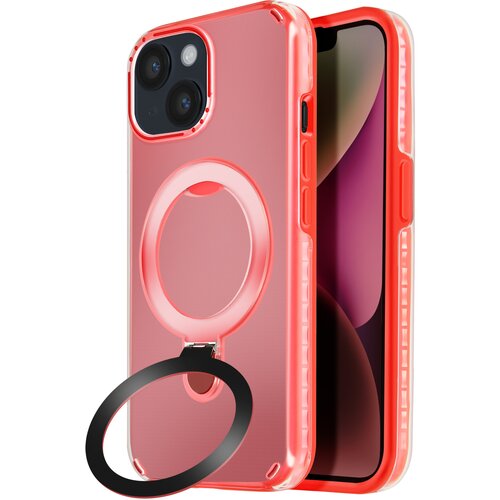 AVIZAR MagSafe ohišje za iPhone 14 in 13 Odporno na udarce s stojalom, Rdeča, (5000012354) Cene
