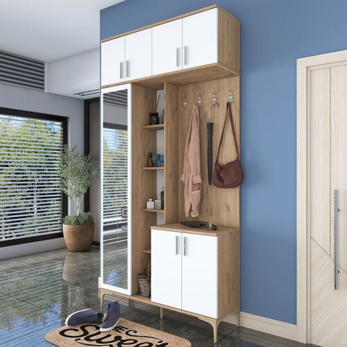 Hanah home Panel za predsoblje, Bela Slike