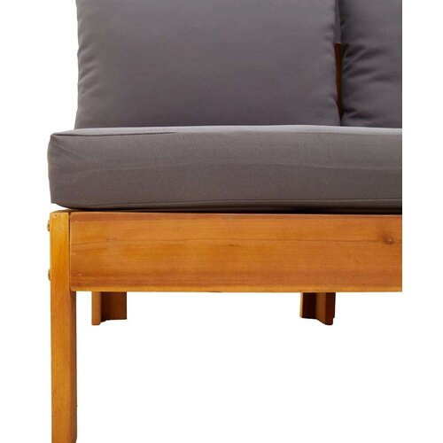 VidaXL 5-dijelna set vrtnih sofa od masivnog drva bagrema s jastucima Slike