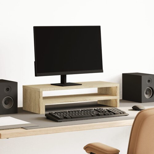 vidaXL Stalak za monitor boja hrasta 54x22x15 cm konstruirano drvo Cijene