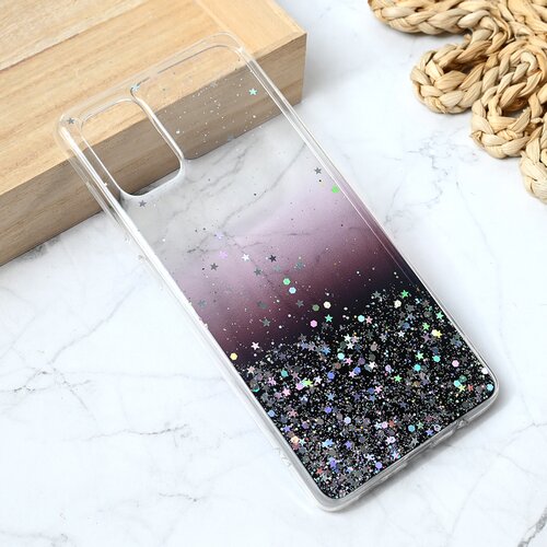  Torbica Silikonska Glitter za Samsung A715F Galaxy A71 crna Cene