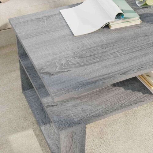  Stolić za kavu Siva Sonoma 90 x 50 x 40 cm Konstruirano drvo Slike