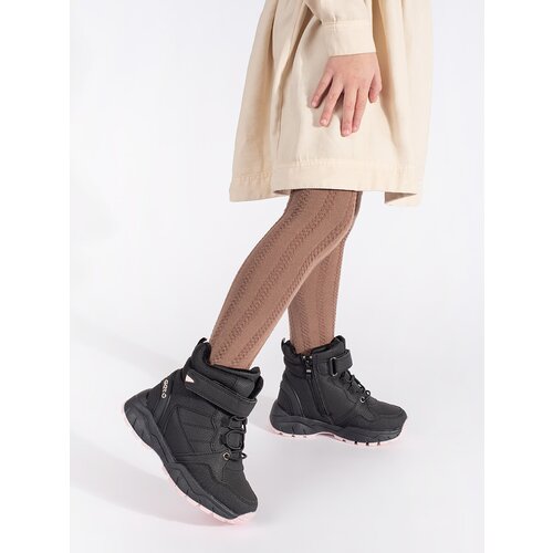 Shelvt Black girls&amp;#039; insulated ankle boots Slike