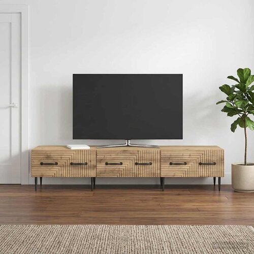  TV ormar s ladicama 147 x 34,5 x 30 cm Konstruirano drvo Slike