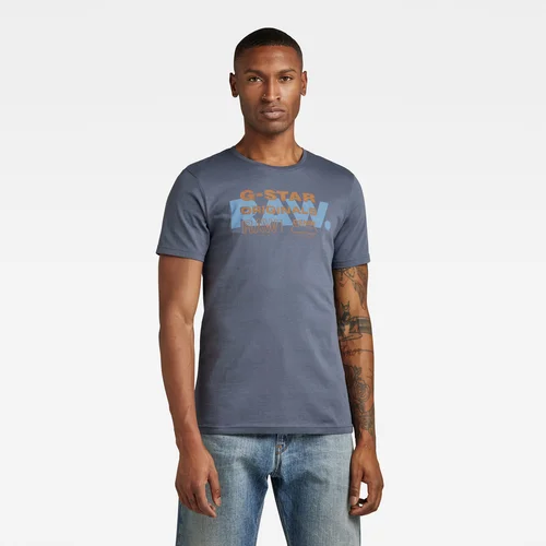 G-star T-shirt - RAW originals slim r t blue