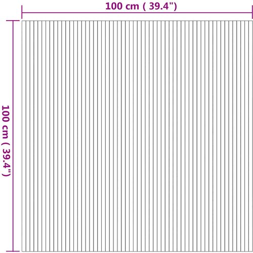  Tepih Pravokutni Prirodni 100x100 cm Bambus Slike