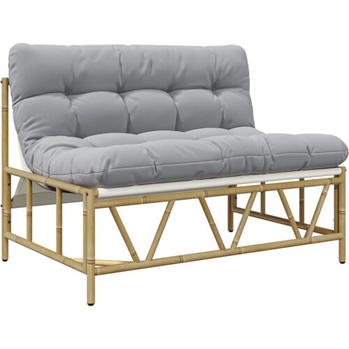 VidaXL vrtna klupa s jastukom 110x80x71 cm čelik Slike