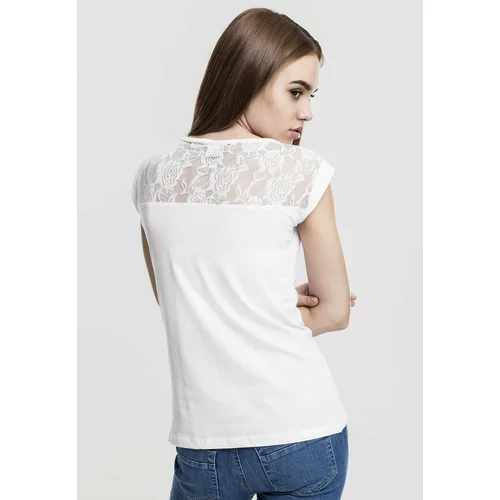 UC Ladies Women's T-shirt Top Laces white