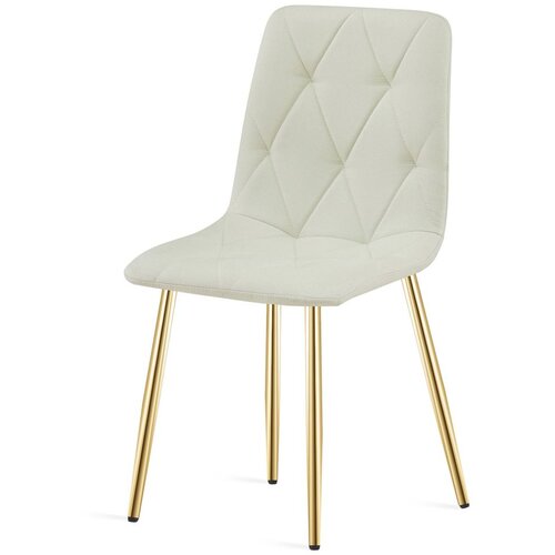 Libra stolica - bež tkanina / zlatne noge x 1 Slike