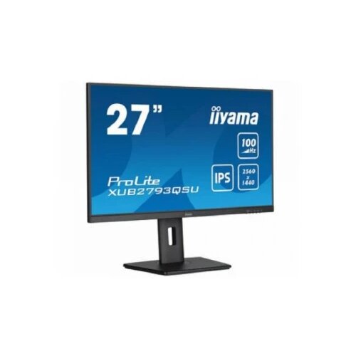 Iiyama Monitor LED XU2793QSU-B6 27" 2560 x 1440 @100Hz 16:9 250cd 1300:1 1ms HDMI DP 2 x USB 3.2 HDCP height, swivel, tilt, pivot (rotation both sides) 3y Cene