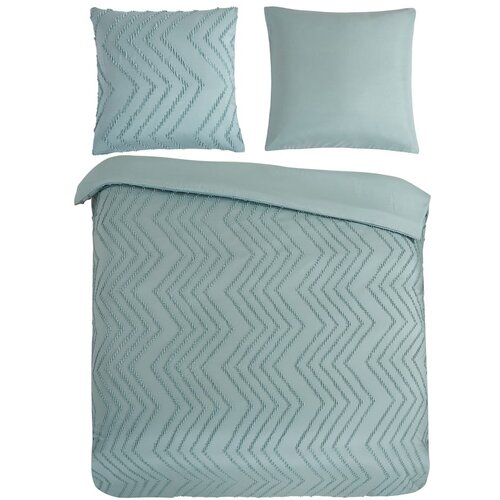 Good Morning Svijetlo zelena posteljina za bračni krevet/za produženi krevet od mikrovlakana 200x220 cm Pure Zigzag &amp;ndash; Slike