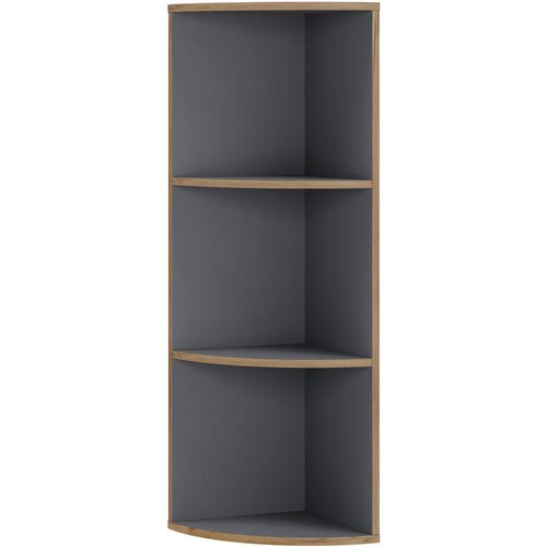 Livetastic KOTNI REGAL 33/110/33 cm antracit, medeni hrast Slike