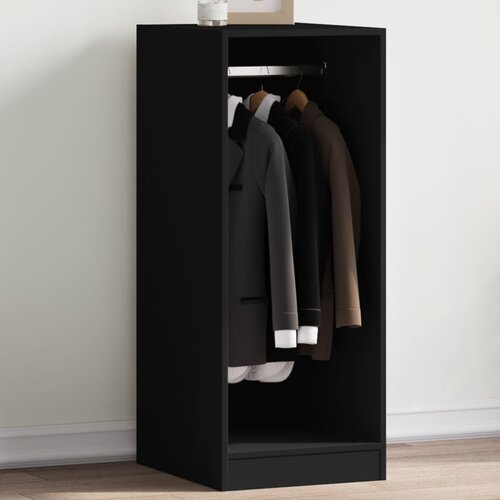 vidaXL Garderobna omara črna 48x41x102 cm iverna plošča Cene
