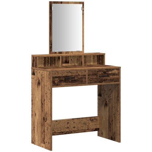 vidaXL Toaletna miza s predali Old Wood 79x41x140 cm, (22054964) Cene