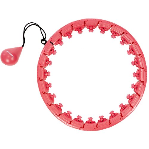 springos Hula hoop za kardio, telovadna oprema za vadbo z utežjo in masažnimi izboklinami, rdeče barve., (5000218218) Cene