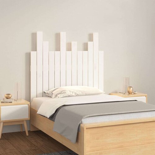 Stensko posteljno vzglavje belo 82,5x3x80 cm trdna borovina, (20794490) Cene