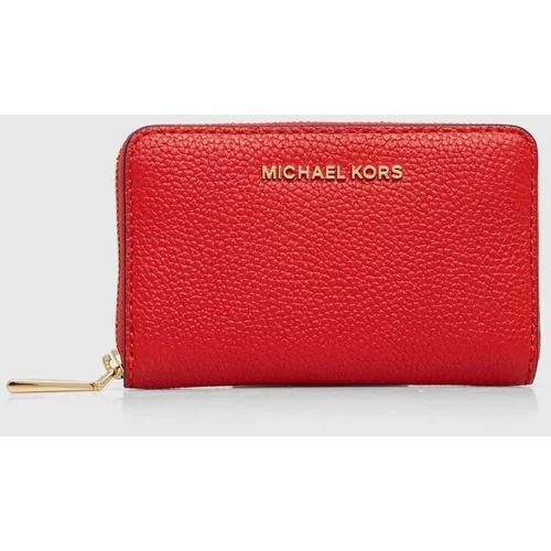 Michael Kors Usnjena denarnica ženski, rdeča barva