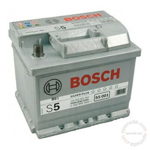 Bosch S5 001 52Ah 520A akumulator Slike