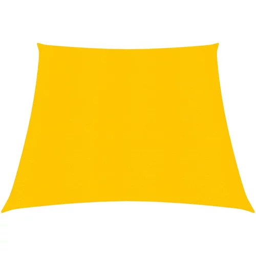 vidaXL Jedro za zaštitu od sunca 160 g/m² žuto 3/4 x 2 m HDPE