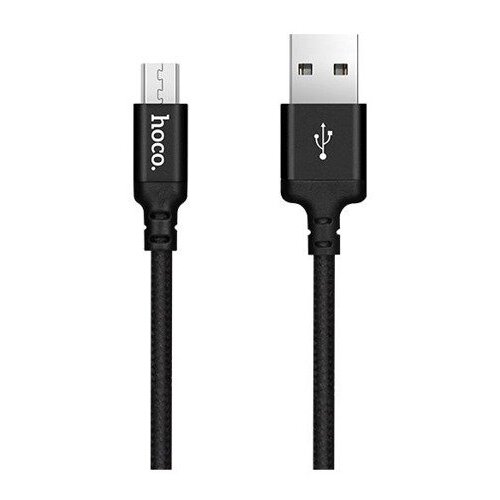 Hoco podatkovni kabel X14 Micro USB 1m 2,1A črn pleten Cene