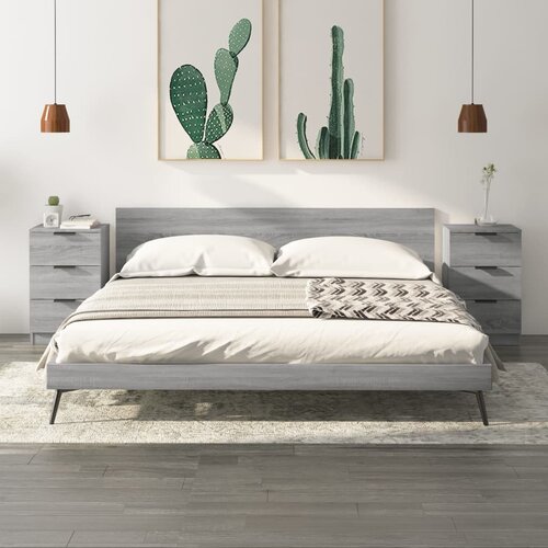  Noćni ormarići 2 kom boja dimljenog smeđi 40x36x65 cm Cijene