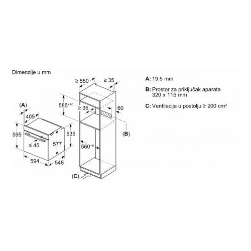 Bosch pećnica s funkcijom mikrovalova HMG778NB1 Slike