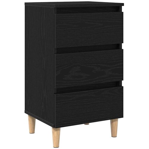  Noćni ormar Crni hrast 40 x 35 x 69 cm Konstruirano drvo Slike