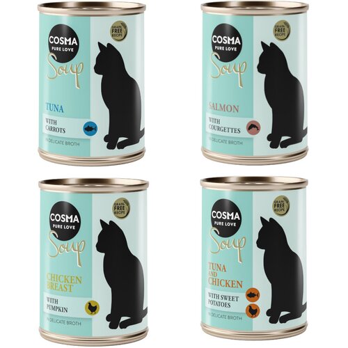 Cosma Soup 6 x 100 g - Mije&amp;scaron;ano pakiranje (4 vrste) Slike