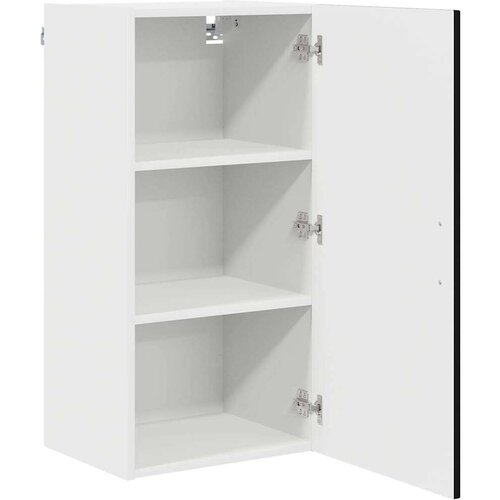 VidaXL zidni kuhinjski ormarić crna 40 x 31 x 80 cm konstruirano drvo Slike